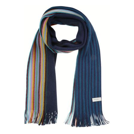 Paul Smith, Scarves Blauw, Heren, Maat:ONE Size
