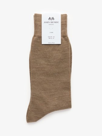John Henric Men's Beige Socken Size 39-42