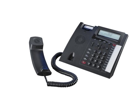AGFEO T 18 - Telefon med ledning med anrops-ID - svart