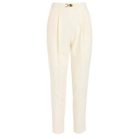 Elisabetta Franchi, Trousers Biały, Kobieta, Rozmiar: XL
