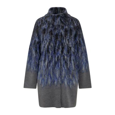 Alberta Ferretti Faux Fur & Shearling Jakke Blå, Dame