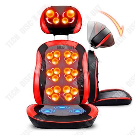 Shiatsu Hierontatuoli - TD - Infrapuna - Värisevä - Kaukosäädin - Optimaalinen Mukavuus