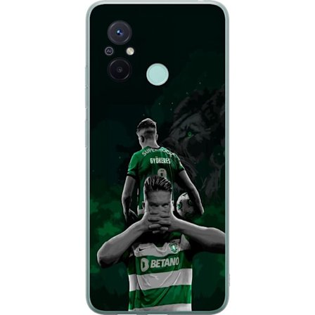 Yhteensopiva Puhelinkuori Xiaomi Redmi 12C Neonmotiivi, jossa teksti "Gaming is in my DNA" sinisenä ja punaisena tiiliseinällä, jossa loistava DNA-spi