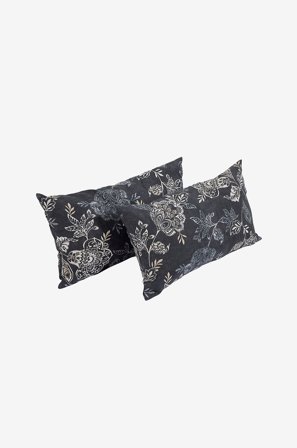 Fritab - Tykt polstrede siddepuder, 2-pak - Sort - Pyntepuder & pudebetræk - Fra Homeroom