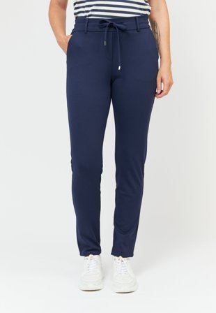 B. COASTLINE - Bukser - Navy - Snører Og Elastik i Taljen