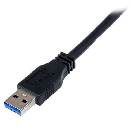 StarTech 1m 3 ft Certified SuperSpeed USB 3.0 A to Micro B Cable Cord - USB 3 Micro B Cable - 1x USB A (M), 1x USB Micro B (M) - Black (USB3CAUB1M) -