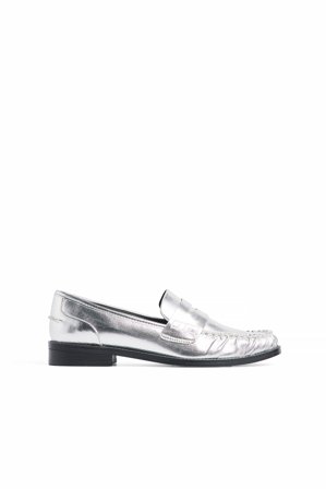 NA-KD Mocassins style rétro - Chaussures Plates - Argent - EU 36