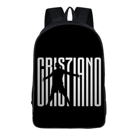 Football Star Cr7 Ryggsäck Skolväska Travel Notebook Väska Presenter för barn Studenter style 1