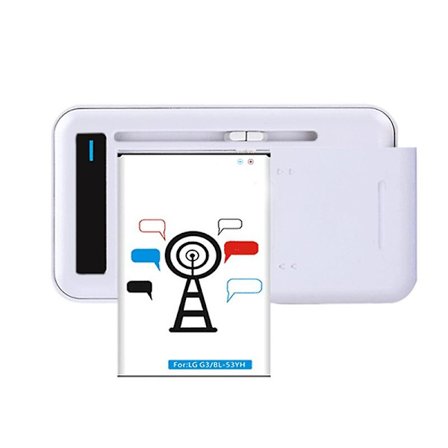 Litiumbatteri Ladedock Mobiltelefonlader 2-i-1 Mobil Batterilader