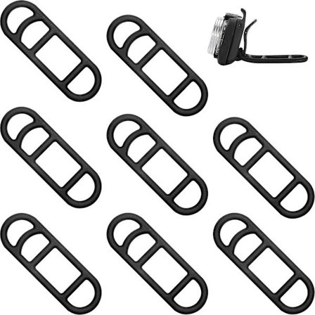 12 stk. cykellys silikonebånd cykel gummibånd lig