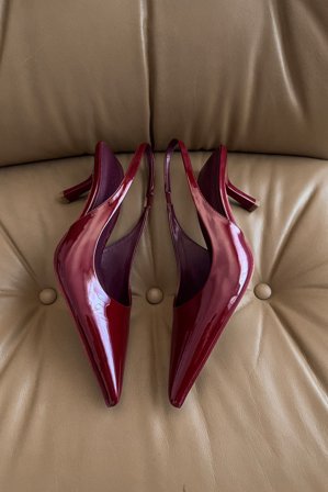 NA-KD Slingback Pumps - Højhælede sko - Rød - EU 38