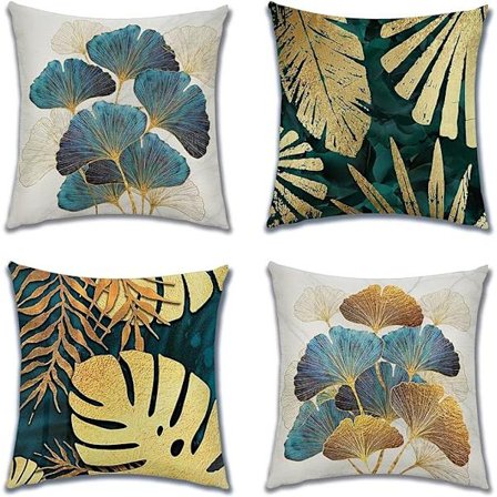 Cover, Set med 4 Linne Soffa Case för Home Living Ro