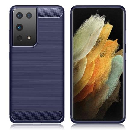 Carbon Flex etui - Samsung Galaxy S21 Ultra - blå Blue