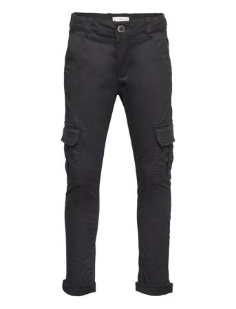 Cotton Cargo Trousers Cargo Pants Svart Mango*Betinget Tilbud