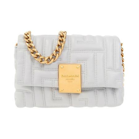 Balmain Mini’ shoulder Tas , Grijs , Dames , Maat: ONE Size Schoudertassen