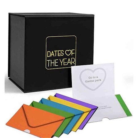 52 Ugers Date Night Boks Inspirerende Romantiske Overraskelser Gaveæske til Par