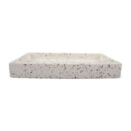 Bricka Terrazzo Vit Avlång 30x15 cm