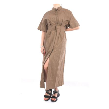 Fabiana Filippi, Abd 272W177-D380 Elegant Women Dress Beżowy, Kobieta, Rozmiar: L