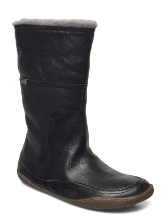 Peu Cami Shoes Wintershoes Tall Winter Boots Svart Camper
