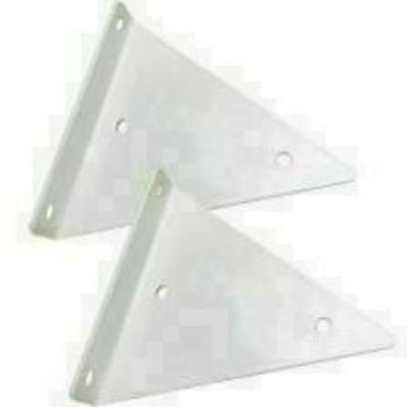 Hyldebeslag - 17 cm Trekantbeslag til Hylder, Skjulte Hyldebeslag, Robust Flydende Hyldehardware, Dekorative Hyldeunderstøtninger & Beslag