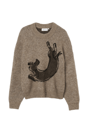 Carin Wester Tröja i ullmix EFAT Stickat Brun L