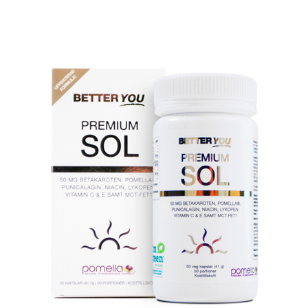 Better You Premium Sol Betakaroten 50 kapsler