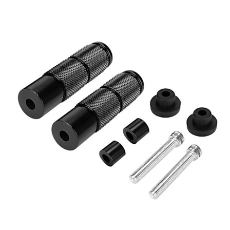 2 stk. Aluminiumlegering Motorcykel Runde Fodpedal Fodhviler Modifikationstilbehør (Blå)