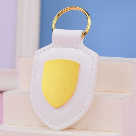 Avainpidike Nahkainen avaimenperä VALKOINEN