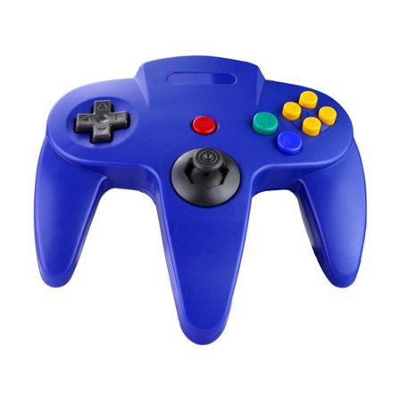Retro USB-kontroller for N64-spill, N64 Classic USB-kontroller Gamepad Joystick, Spillkontroller for N64-system Raspberry Pi/Windows