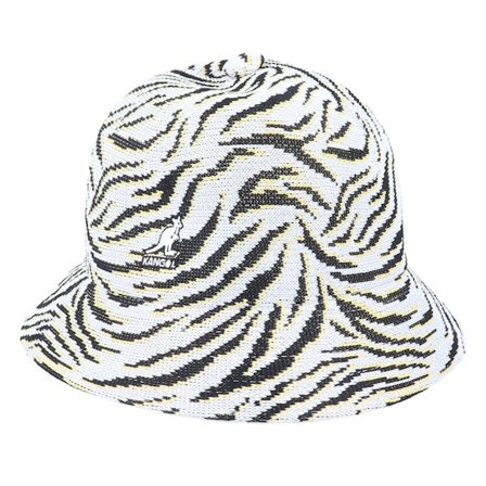 Kangol - Carnival Casual White Zebra Bucket Bucket White Hat - @ Hatstore
