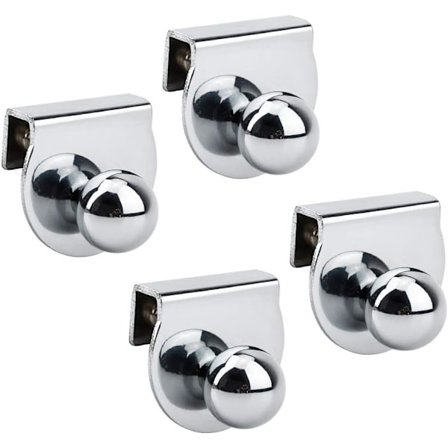 Pakk Glassdørhåndtak, Ingen Boring, Glassdørklemmer, 5-8mm, for Utstillingsvindu, Møbler, Montre, Skuffer