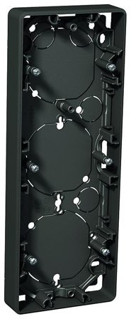 Schneider Electric Exxact Förhöjningsram Antracit, 21 mm 3-fack, Strömbrytare & vägguttag
