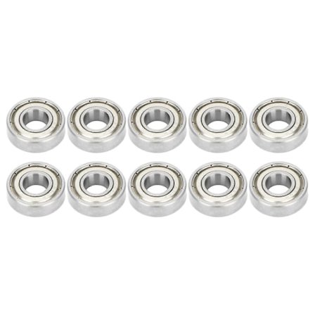 10 stk. dybsporkugleleje højhastigheds dobbeltforseglet radialkugleleje 698Z 8 mm ID 19 mm OD 6 mm tykkelse