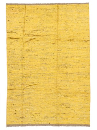 Noué À La Main Battuta Solid Tapis 200X288 De Laine Orange