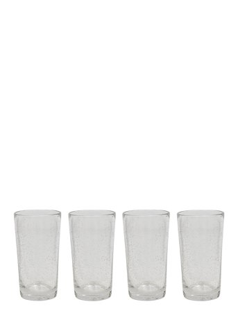 OYOY Living Design Kuki Highball Glass - Pack Of 4 - Nude - 7.5X13.5CM