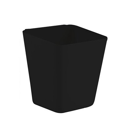 Väggmonterad förvaringslåda i plast, sänghylla, köksförvaringskorg (svart)