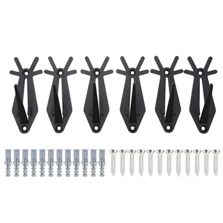 6 kpl Eurooppalainen Kalloteline Hirven Sarven Muotoinen Kallo Seinäkiinnitys Ripustin Peura Ripustin Yksinkertaisilla, Helppokäyttöisillä 