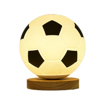 Fodbold 3D LED Natlampe 3D Illusion LED Lampe VM Fodbold Legetøj Til Drenge Piger Voksne Sportsfans Sort Hvid