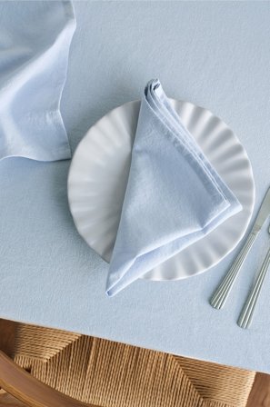 Jotex - Serviett Linmiks 2-pakke Blå - LINUS - Kjøp Servietter hos Jotex