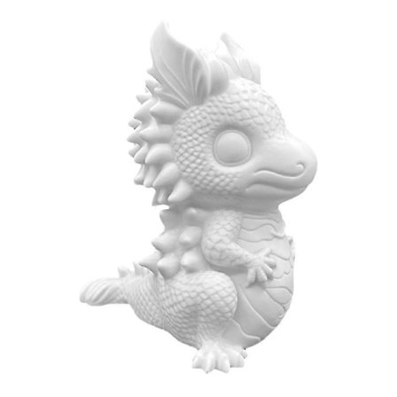 Kreativ sparebøsse drage sparegris børn malbar 2,18x12,98x9,98 cm spar penge 1-pak