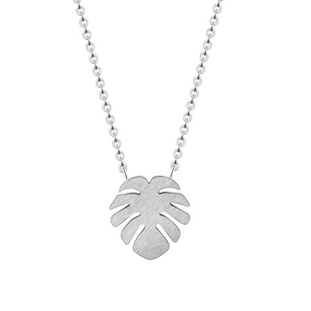 Hawaii Beach Palm Tree Rostfritt stål Kedja Halsband Coconut Tree Pendant Halsband Fashion Surfer Smycken för kvinnor
