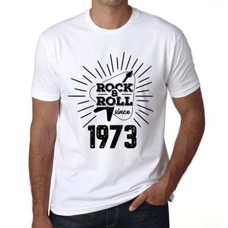 T-shirt för gitarr och rock & roll för män sedan 1973 – Guitar And Rock & Roll sedan 1973 – 50-års present-t-shirt för 50 år