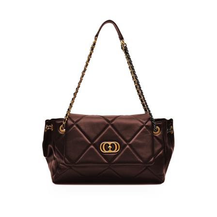 La Carrie Shoulder Tas , Bruin , Dames , Maat: ONE Size Schoudertassen