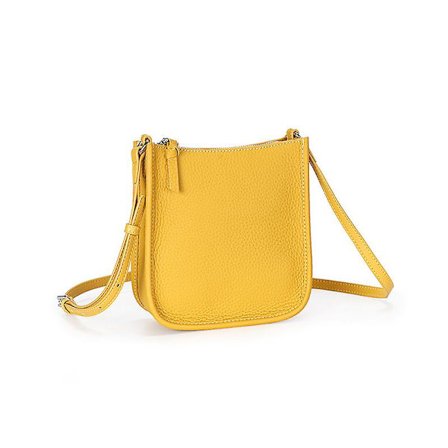 Pieni crossbody-olkalaukku naisille Kevyt ämpärilaukku Klassinen mini olkalaukku Tyylikäs, 1 kpl - keltainen