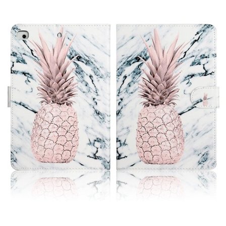 iPad Mini (2019) mönster läder flip fodral - ananas