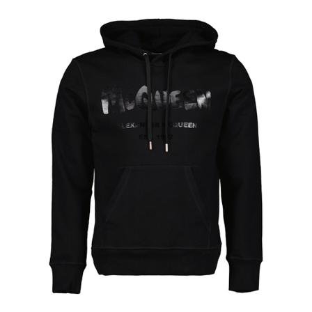 Alexander McQueen, Hooded Sweatshirt Zwart, Heren, Maat:S