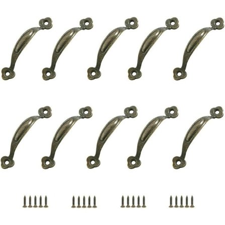 Antik Viktoriansk Stil Mässingsbeslag, Massiva Mässingsapotekarlådor, Lägg Till En Touch Av Klassisk Elegans Till Dina Möbler, Lämpliga För Skåp Och