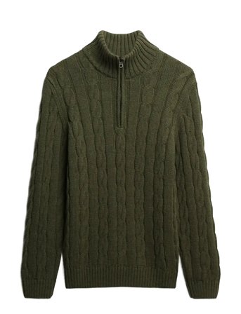 Superdry | Jacob Cable Knit Half Zip | XXL
