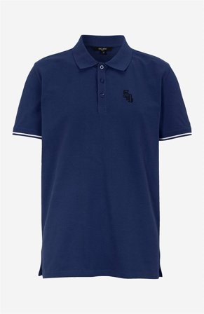 Cellbes of Sweden - T-shirt med krage - marin - för herrar - 3XL