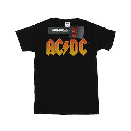AC/DC Pojkar Fire Logo T-Shirt 7-8 År Svart
